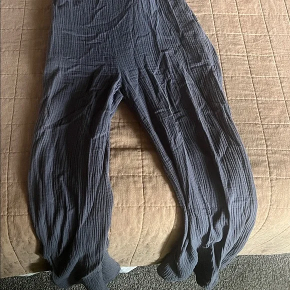 Stylish Gray Women's Flare Jumpsuit - Picture 2 of 4